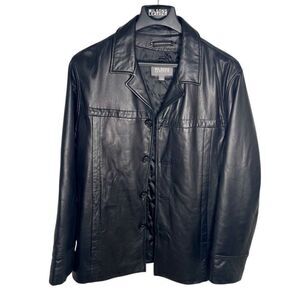 WILSONS Leather "M. Julian" Black Soft Insulated‎ 100% Men’s Coat Size Large L